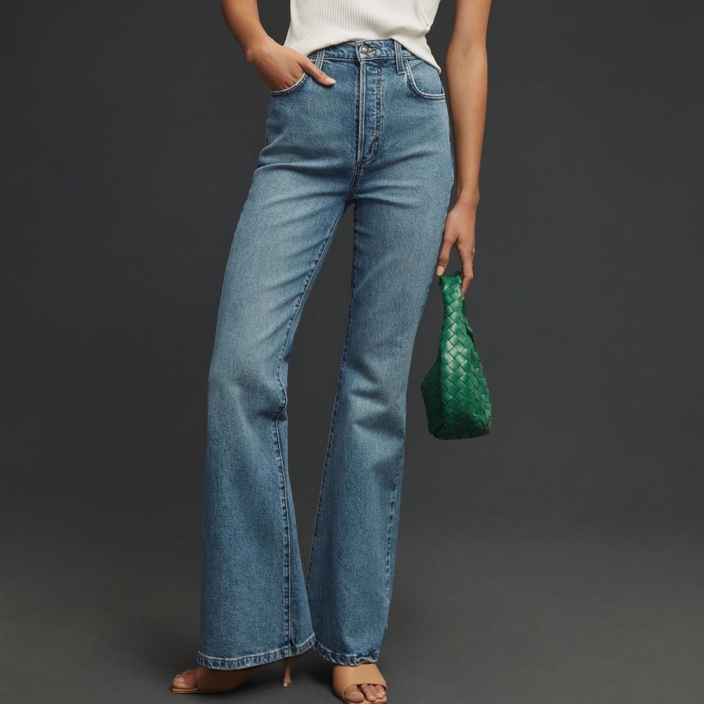 Favorite Daughter High-Rise Blue Flare Jeans